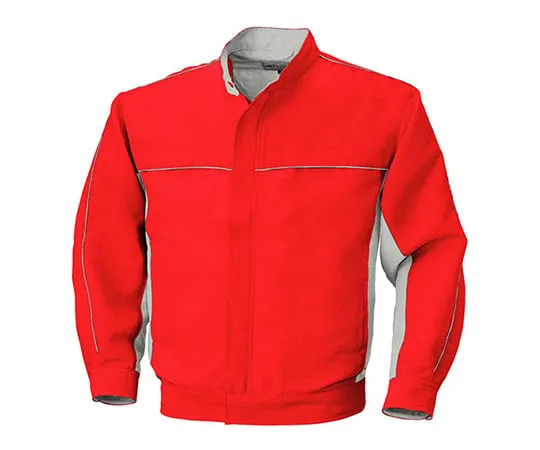 63-1798-43 Long Sleeve Jacket Red x Silver Gray 5637-46-S