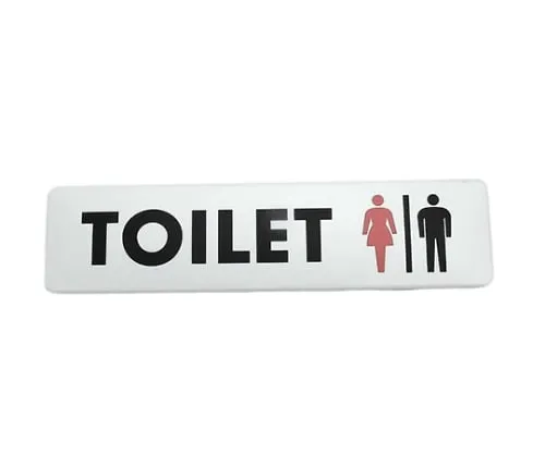 61-7419-57 180 x 45mm White TOILET Woman Man Mark SAB1842-1
