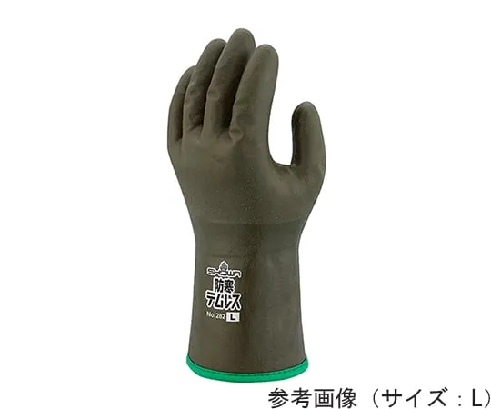 64-9611-29 Cold Protection Temples M Olive Green (Fleece-Lined Cold Protection Type) 5 Pairs Pack 282-M-OG