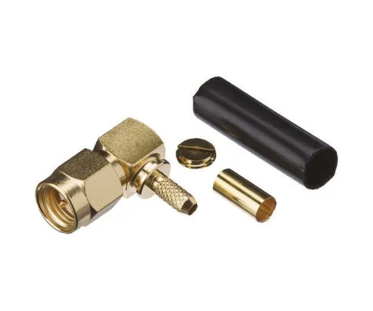 63-4925-99 Yuetsu Right Angle Cable Mount SMA Connector, Crimp Termination 088-1021G