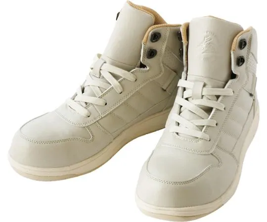 64-0984-04　［Discontinued］Safety Shoes Middle Cut Off White 23.0 cm　S1153