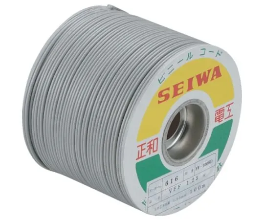 61-2229-34 Parallel Wire VFF Vinyl Cord 100m Ash Gray FF-100BD GY