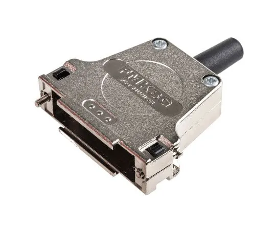 63-4754-40 FCT - A MOLEX COMPANY FMK Series Die Cast Zinc D-sub Connector Backshell, 25 Way, Strain Relief FMK3G