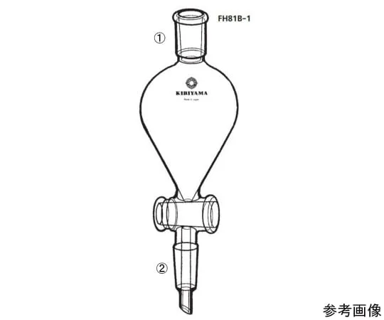 64-1068-21　［Discontinued］Connected separatory funnel (main body only)　FH81B-1-1