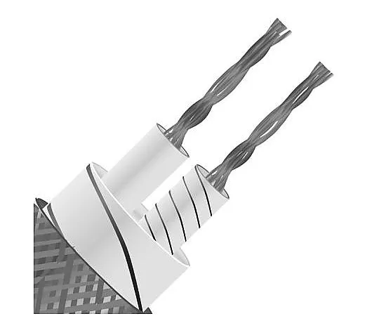 63-4740-74 Extension Cable Type J, -60 → +400 °C 2 Core Screened Fibreglass Sheath 25m 236-3937