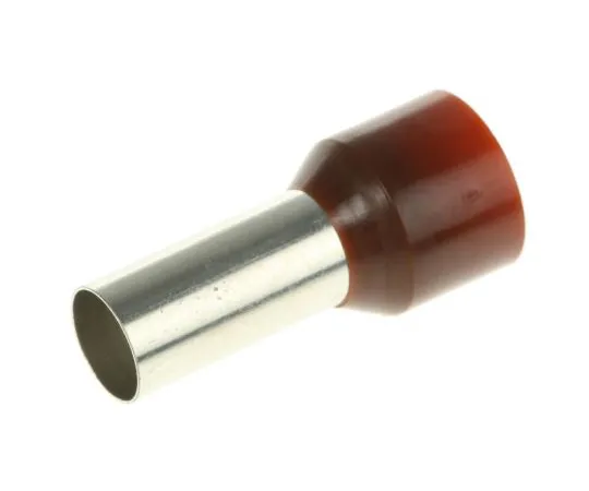 63-4759-71 RS PRO Insulated Crimp Bootlace Ferrule, 16mm Pin Length, 7.9mm Pin Diameter, 25mm² Wire Size, Brown 311-7909