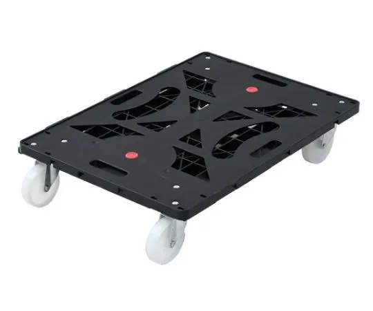 64-3287-76　［Discontinued］Connected Flat Carts Super Pallet with Large Casters　YRB-N100BK