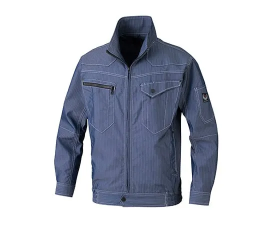 64-8294-28　［Discontinued］Air Conditioning Work Jacket  Long Sleeve Jacket Indigo S　BK6067S-52-S