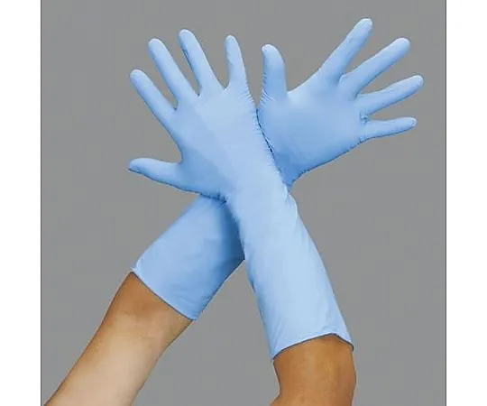65-2117-80　[S] Gloves (Nitrile Rubber/Long/50 Pieces)　EA354GA-36A