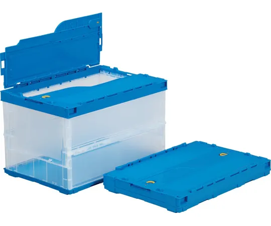 67-7112-81 Folding Container C-50B Transparent/Blue 55850000TMBL