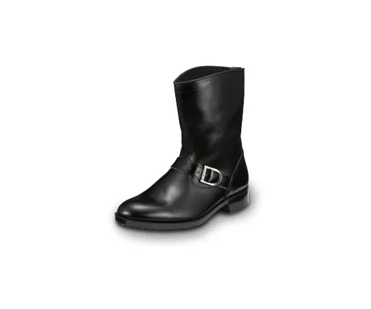 64-6539-38 Firefighting Work Half Boots with Band Black 23.5 cm M312