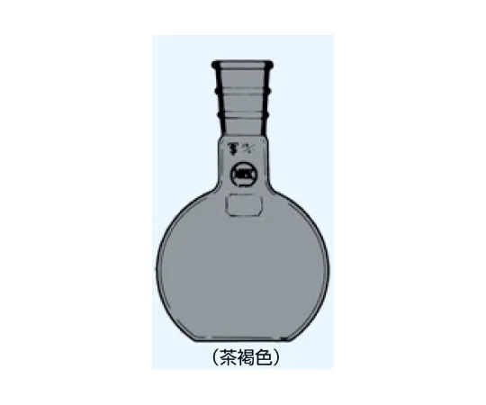65-8666-81 Flat (Flat Bottom) Flask, Brown 200 mL, Sliding Part 24/40 017-24200T