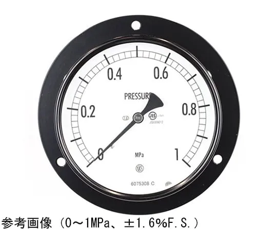 65-4281-08 Normal Pressure Gauge (Φ100) Embedded D Frame (Mounting Hole) 0.05 MPa AE15-231