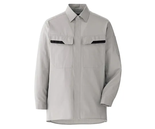65-1273-41 Work Clothes, VERDEXCEL Cotton 100% Shirt Silver Gray S VES2401-UE-S VES2401-UE-S
