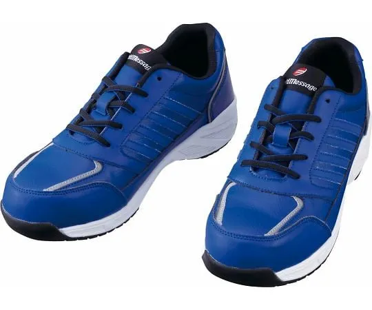 64-0990-66 Safety Shoes Lace-Up Type Royal Blue 22.0 cm S8171