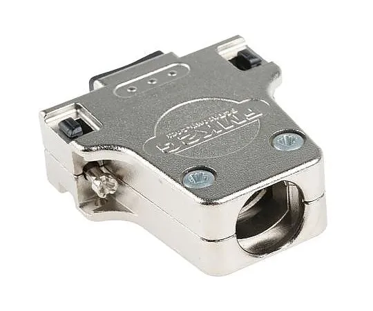 63-4754-39 FCT - A MOLEX COMPANY FMK Series Die Cast Zinc D-sub Connector Backshell, 15 Way, Strain Relief FMK2G-K201