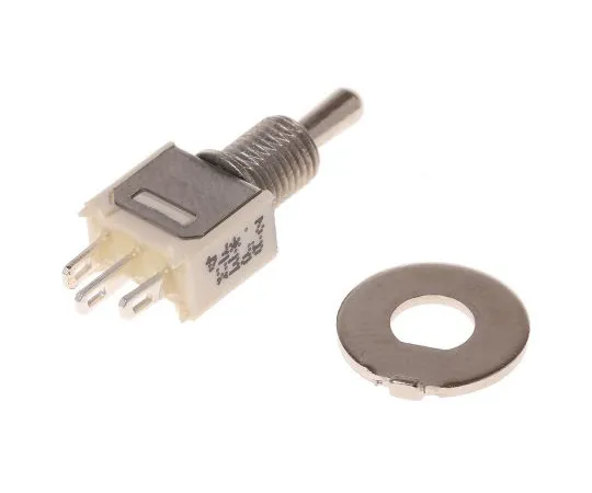 63-4775-83 APEM Single Pole Single Throw (SPST) Toggle Switch, On-Off-On, Panel Mount ZL39S0101
