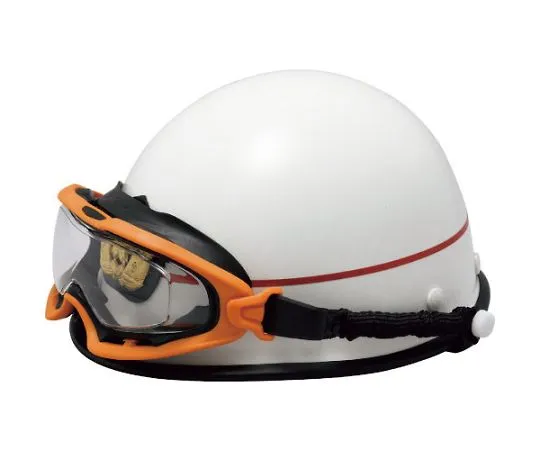 67-3140-98　［Discontinued］JIS/ANSI Standard Product Safety Glasses Goggles with Spring Orange (Anti-Fog Processing, Helmet Mounting)　VG-503F-SPG