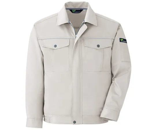 65-1233-93 Work Clothes, VERDEXCEL Eco Electrostatic T/C Blouson Silver Gray S VE441-UE-S VE441-UE-S