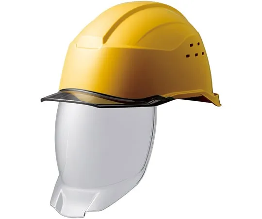 67-6629-56 PC Helmet (With Clear Visor, Full Face Shield Surface, Vent, KP) Samurai II Yellow/Smoke SC-21PCLVSRA3-KP-YS