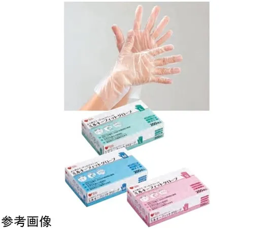 65-9493-43 Milky Fit Gloves S Transparent 200 Pieces