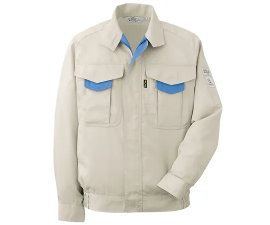 65-1284-94 Work Clothes, Men's Long Sleeve Blouson Ivory S RCS2190-UE-S RCS2190-UE-S