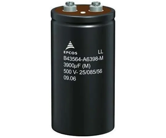 63-4747-17 EPCOS 22000μF 63V dc Aluminium Electrolytic Capacitor, Chassis Mount 51.6 (Dia.) x 80.7mm +85°C 51.6mm B41456B8229M000
