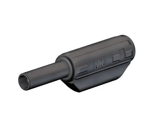 63-4737-01 Black stackable shrouded safe plug,2mm 65.9182-21