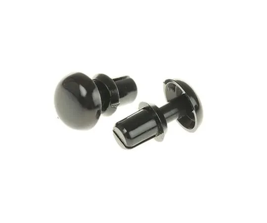 63-4747-30 4.5mm Black Plain Nylon Snap Rivet, 2.6mm diameter, 1 → 2 mm Thickness SR-2632B