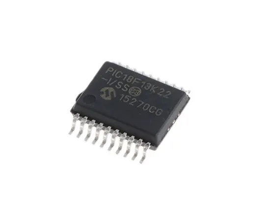 63-4931-06 Microchip PIC18F13K22-I/SS, 8bit PIC Microcontroller, 64MHz, 8 kB, 256 B Flash, 20-Pin SSOP PIC18F13K22-I/SS