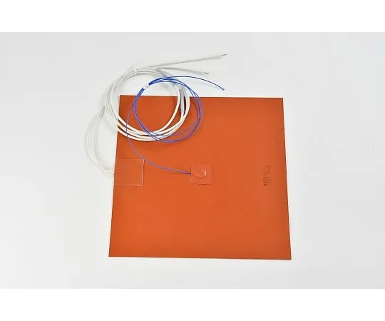 64-3423-04　Silicon Rubber Heater [Thermocouple 3m, Lead wire extension 3m] 100V 500W 250mm x 250mm　SR100-500-250-250-K3
