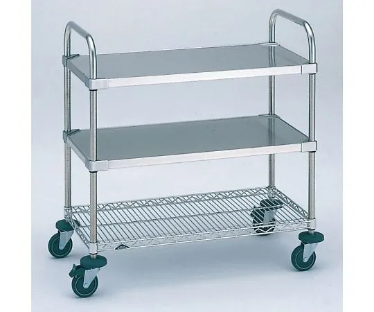 64-3537-08 Stainless Erecta Cart Working Cart Type 2 φ 125 W 606 x D 461 x H 923mm All SUS Stainless Steel Taper Type 3SWT2M