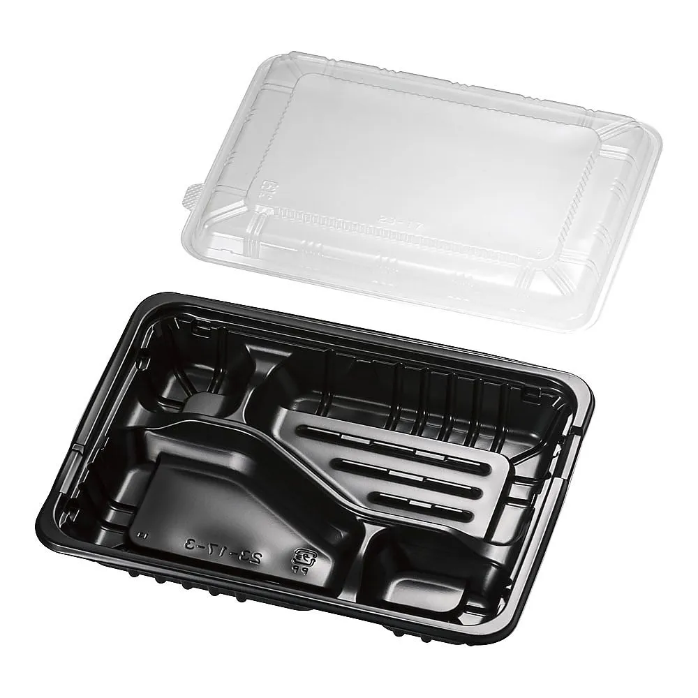 64-9285-76 FM Bento Container with Transparent Lid (20 Sets) Medium C XBV0801