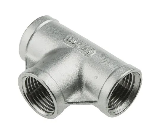 63-4834-54 RS PRO Stainless Steel Circular Tee Tee 1/2in G(P) Female x 1/2in G(P) Female x 1/2 Female G(P) 2.17in 499-2981