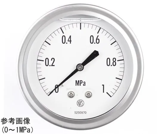 65-4322-76 Pressure Gauge with Glycerin (100Φ) 0.1 MPa GV47-183