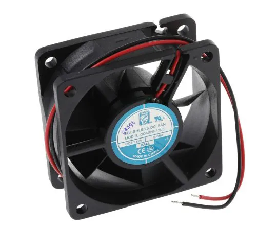 63-4867-40 RS PRO Axial Fan, 60 x 60 x 25mm, 13cfm, 1W, 12 V dc 541-4971