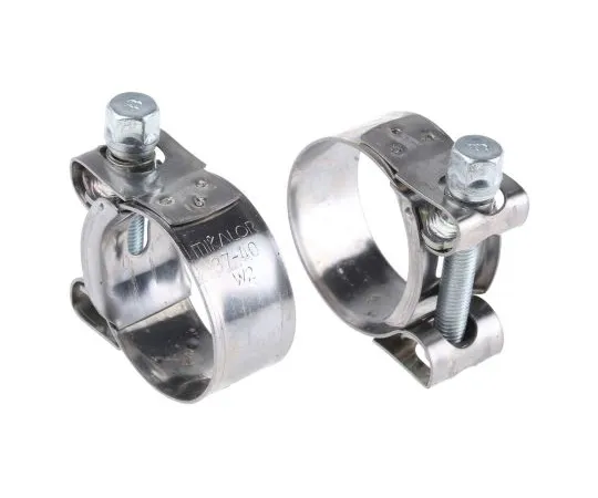 63-4749-76 RS PRO Stainless Steel, Zinc-Plated Steel (Bolt) Bolt Drive, 20mm Band Width, 37mm - 40mm Inside Diameter 265-0203