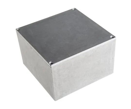63-4768-43 Hammond Shallow Lid - Thin Wall, Die Cast Aluminium Enclosure, IP54, 125 x 125 x 79mm 11130PSLA
