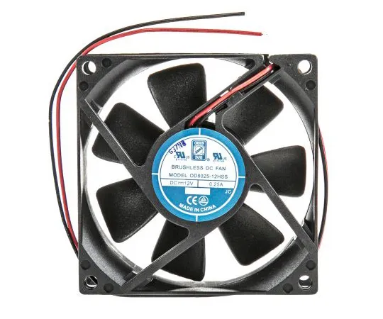 63-4933-40 RS PRO Axial Fan, 80 x 80 x 25mm, 40cfm, 2.9W, 12 V dc 668-8839