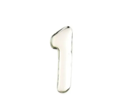 61-7427-65 Silver Metal Characters 1 35mm x 1mm SM35-1