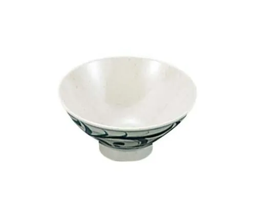 61-6834-49 Melamine Japanese tableware twisted karakusa rice tea Bowl HK-4 2432600