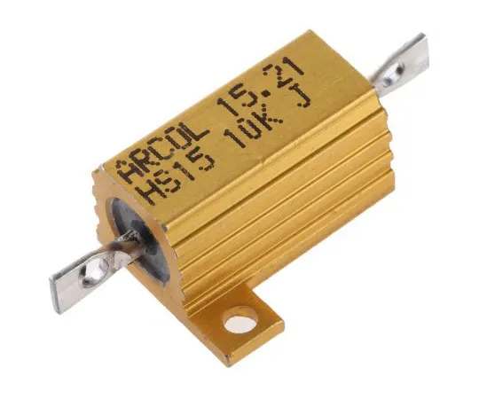 63-4746-43 Arcol HS15 Series Aluminium Ho***d Axial Wire Wound Panel Mount Resistor, 10kΩ ±5% 15W HS15 10K J