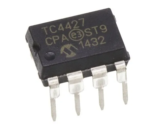 63-4727-01 Microchip TC4427CPA Dual Low Side MOSFET Power Driver, 1.5A 8-Pin, PDIP TC4427CPA