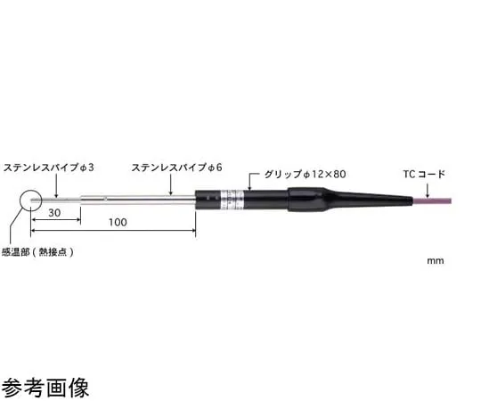 65-3528-20 Temperature Sensor for Micro Surface CS Series -50~400°C Type K 3φmm CS-01K-010-1-TC1-ASP