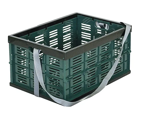 3-7500-01　［Discontinued］Foldable Container with Shoulder Belt 490 x 350 x 252 mm　443383