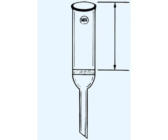 65-8681-61 Glass Filter Inner Diameter 10 x Top Height 30 mm Small Amount Analysis Filter Pore (Pore Size) No. 1 160~100 μm 12G-1