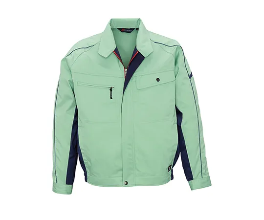 63-1792-96 Long Sleeve Jacket Earth Green x Blue Gray 3656-23-S