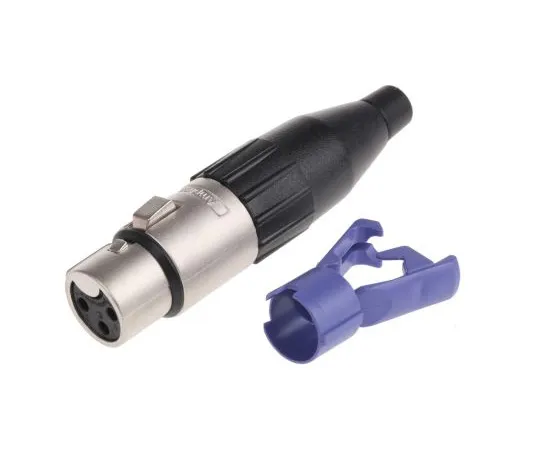 63-4927-84 Amphenol 3 Way Cable Mount XLR Connector, Female, Tin Plated Contacts AC3FJ