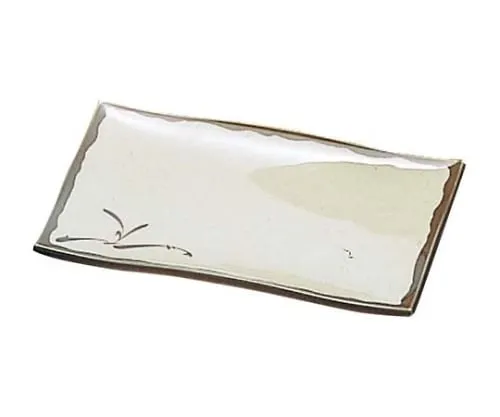 61-6834-15 Melamine Japanese Crockery Oribe Grilled Dish Wave Type OB-30 2435900