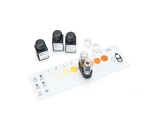 61-0303-75 M Color Test(TM) Ammonium Test Measurement Principle: Colorimetric Analysis (Using Slide-Type Colorimetric Unit), Indophenol Blue Method 0.2-0.4-0.6-1-2-3-5mg/L NH4+ Mcolortest(TM) 108024 50Tests 1.08024.0001